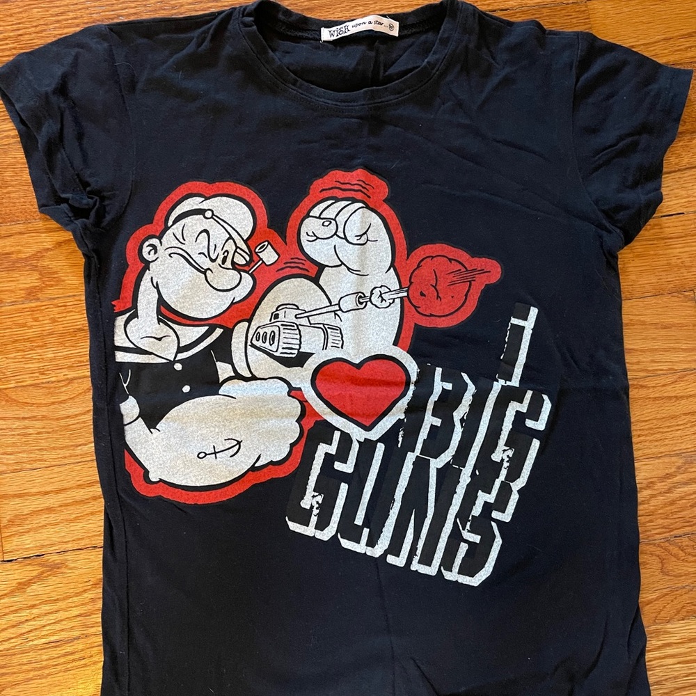 I ❤️ Big Guns Popeye tee shirt